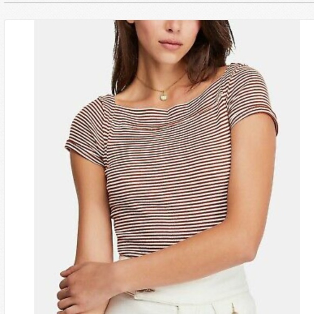 Free People Ahoy Striped Tshirt